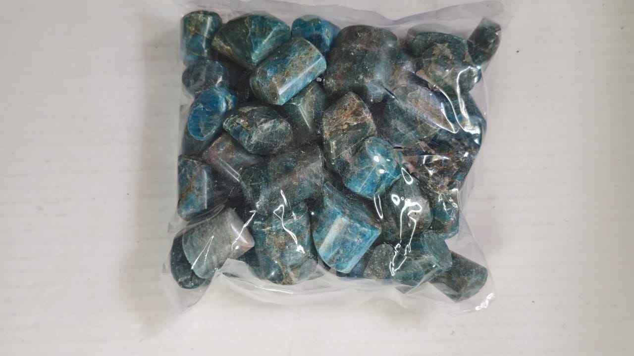 BLUE APATITE TUMBLE - 1 KG