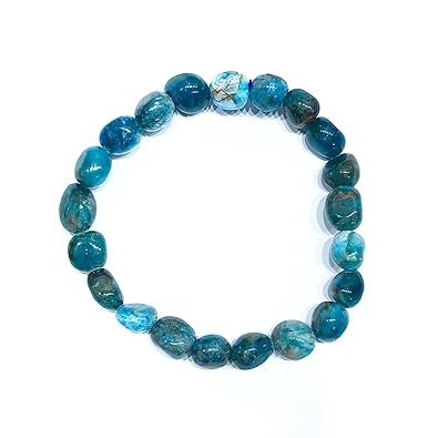 Blue Apatite Tumbled Bracelet