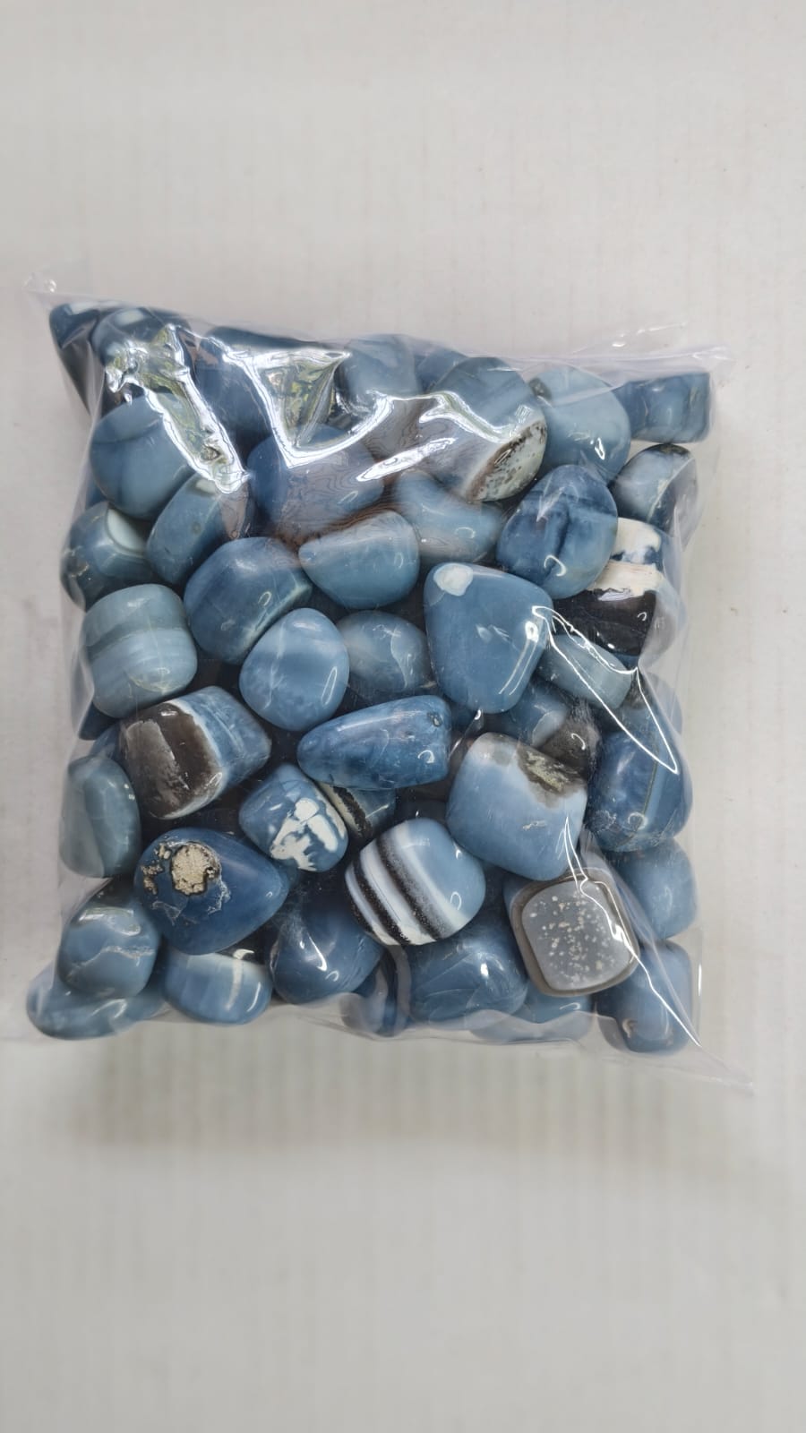 BLUE OPAL TUMBLE STONES - 1 KG