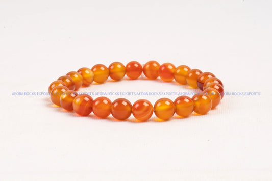 Carnelian Bead Bracelet