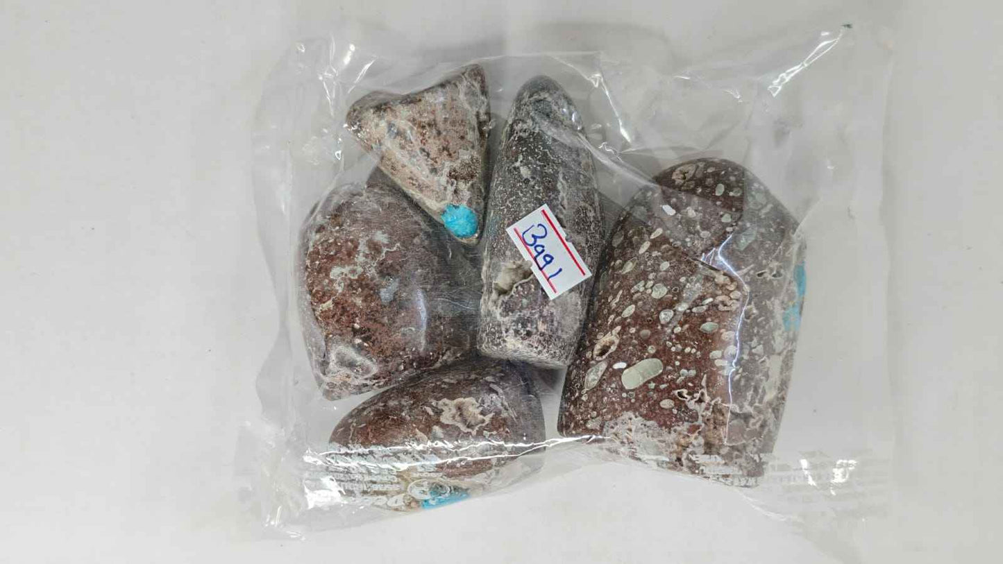 CAVANSITE FREEFORM STONES-1KG -BAG 1