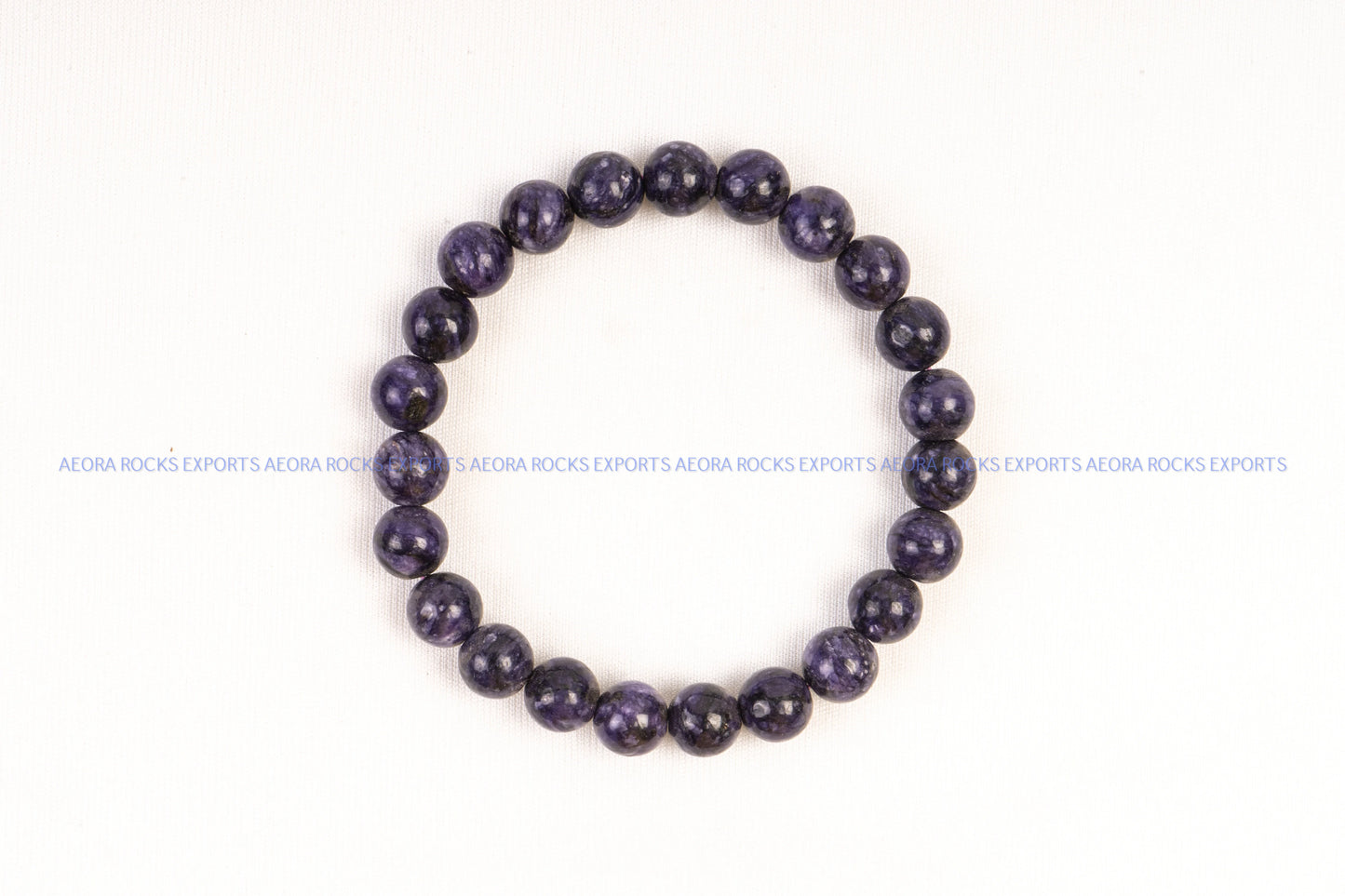 Charoite Bead Bracelet