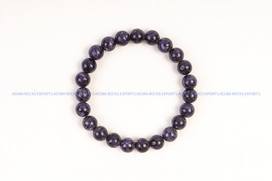 Charoite Bead Bracelet