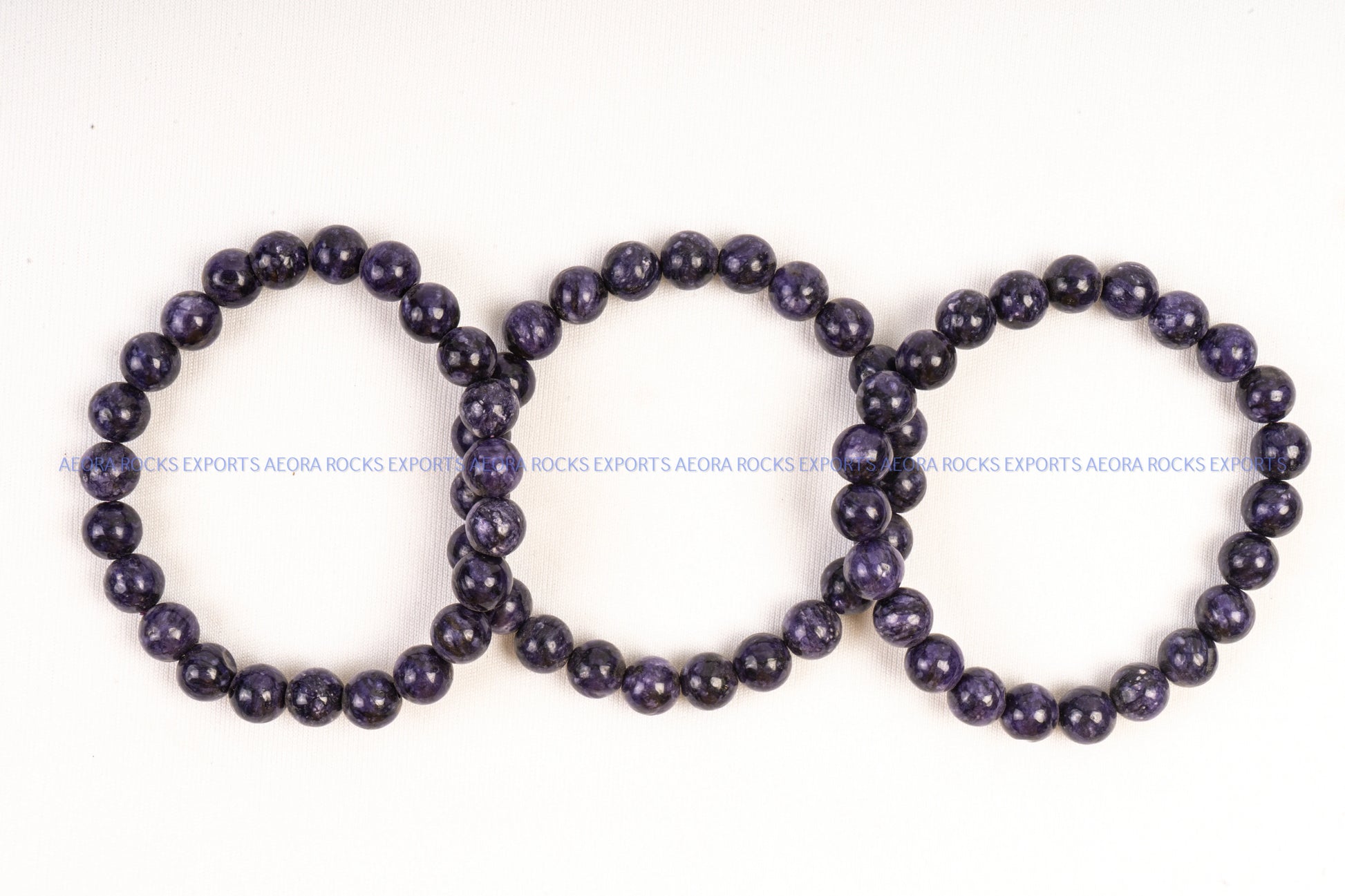 Charoite Bead Bracelet