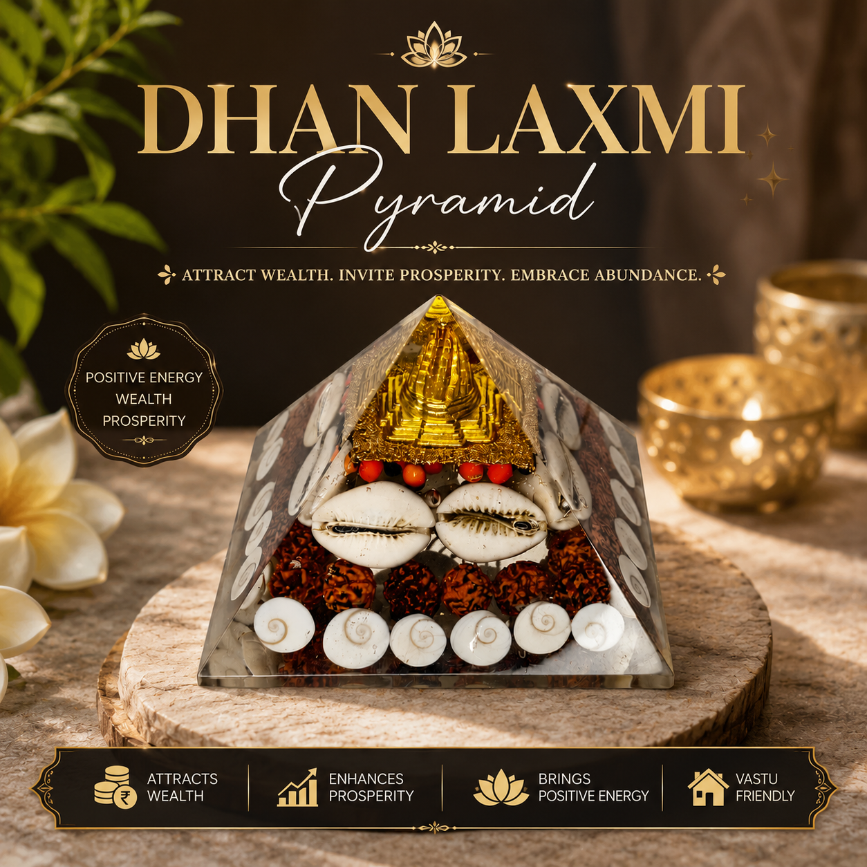 Dhan Laxmi Pyramid – Attract Wealth, Prosperity & Positive Energy