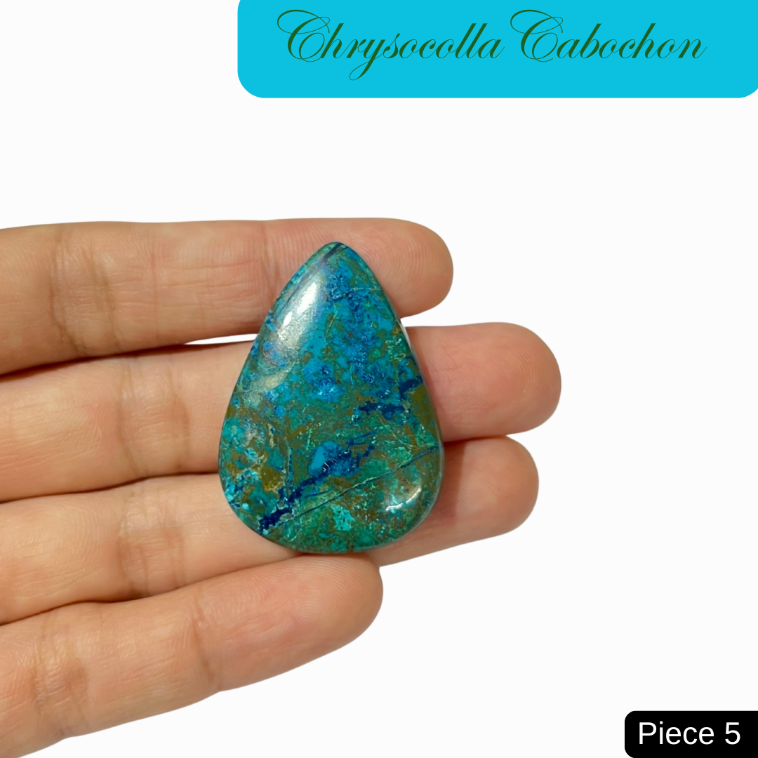Chrysocolla  Cabochons - AEORA ROCKS INDIA -Healing Crystals superstore