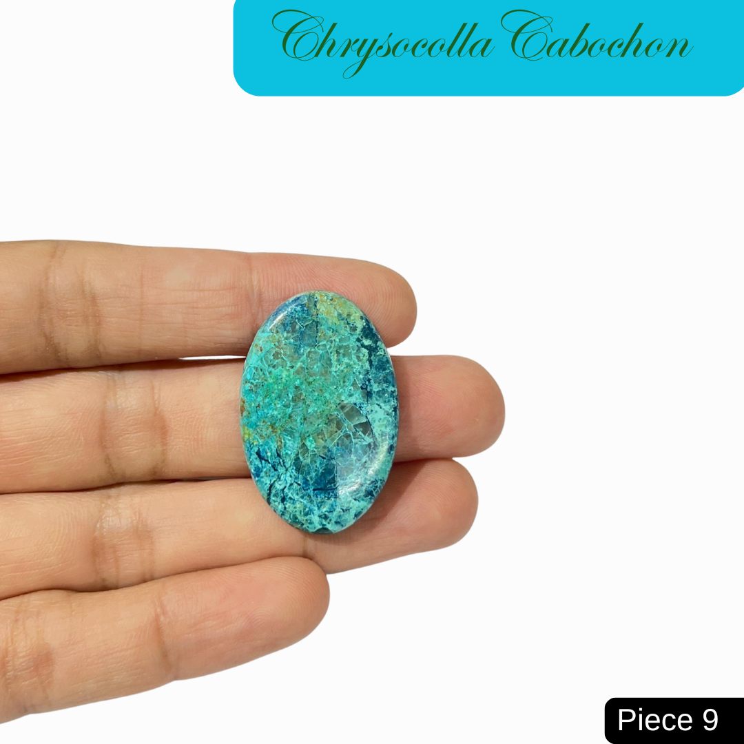 Chrysocolla  Cabochons - AEORA ROCKS INDIA -Healing Crystals superstore