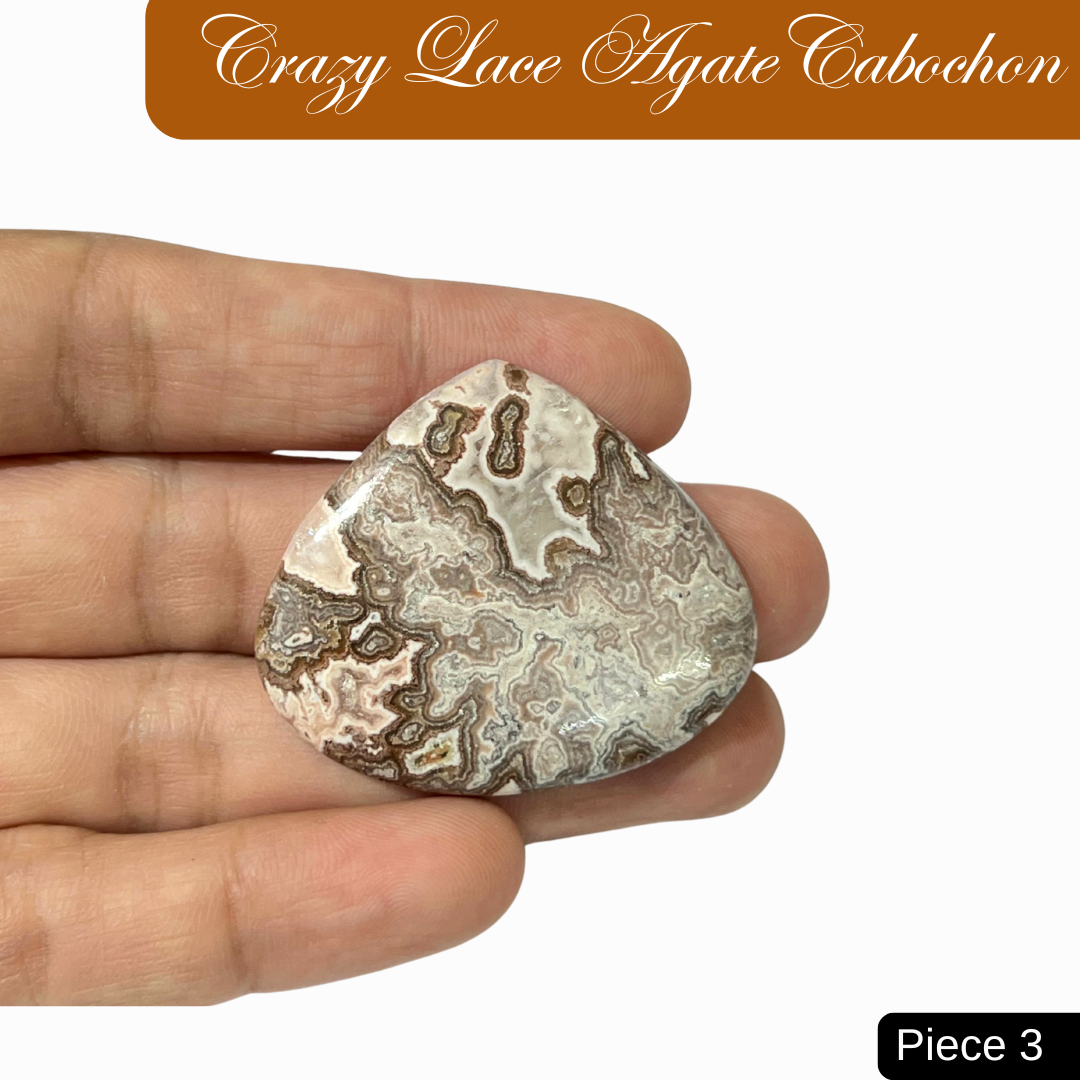 Crazy Lace Agate Cabochons - AEORA ROCKS INDIA -Healing Crystals superstore
