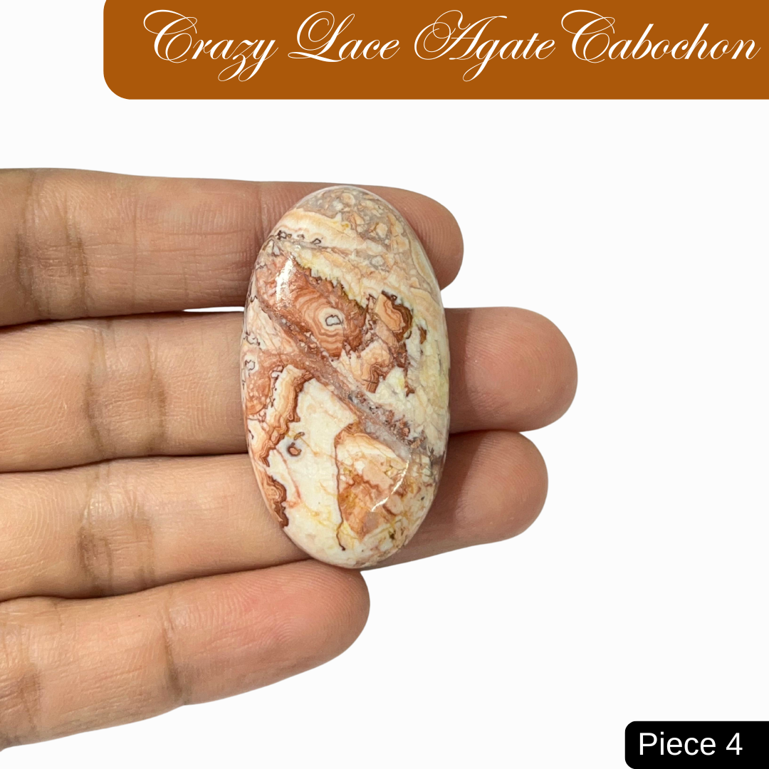 Crazy Lace Agate Cabochons - AEORA ROCKS INDIA -Healing Crystals superstore