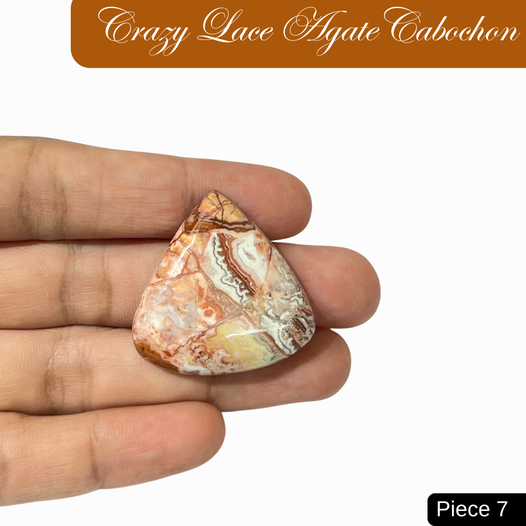 Crazy Lace Agate Cabochons - AEORA ROCKS INDIA -Healing Crystals superstore