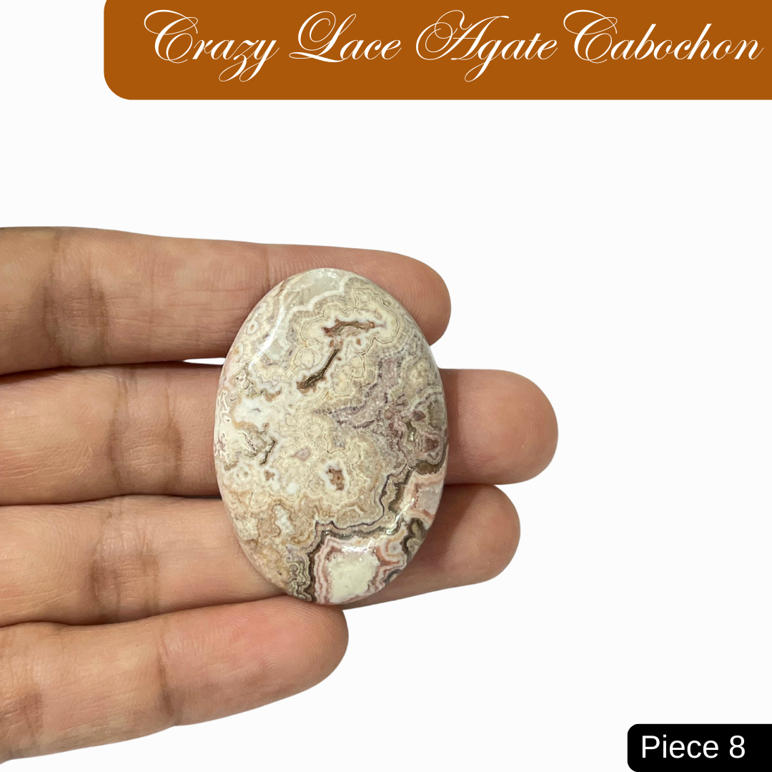 Crazy Lace Agate Cabochons - AEORA ROCKS INDIA -Healing Crystals superstore
