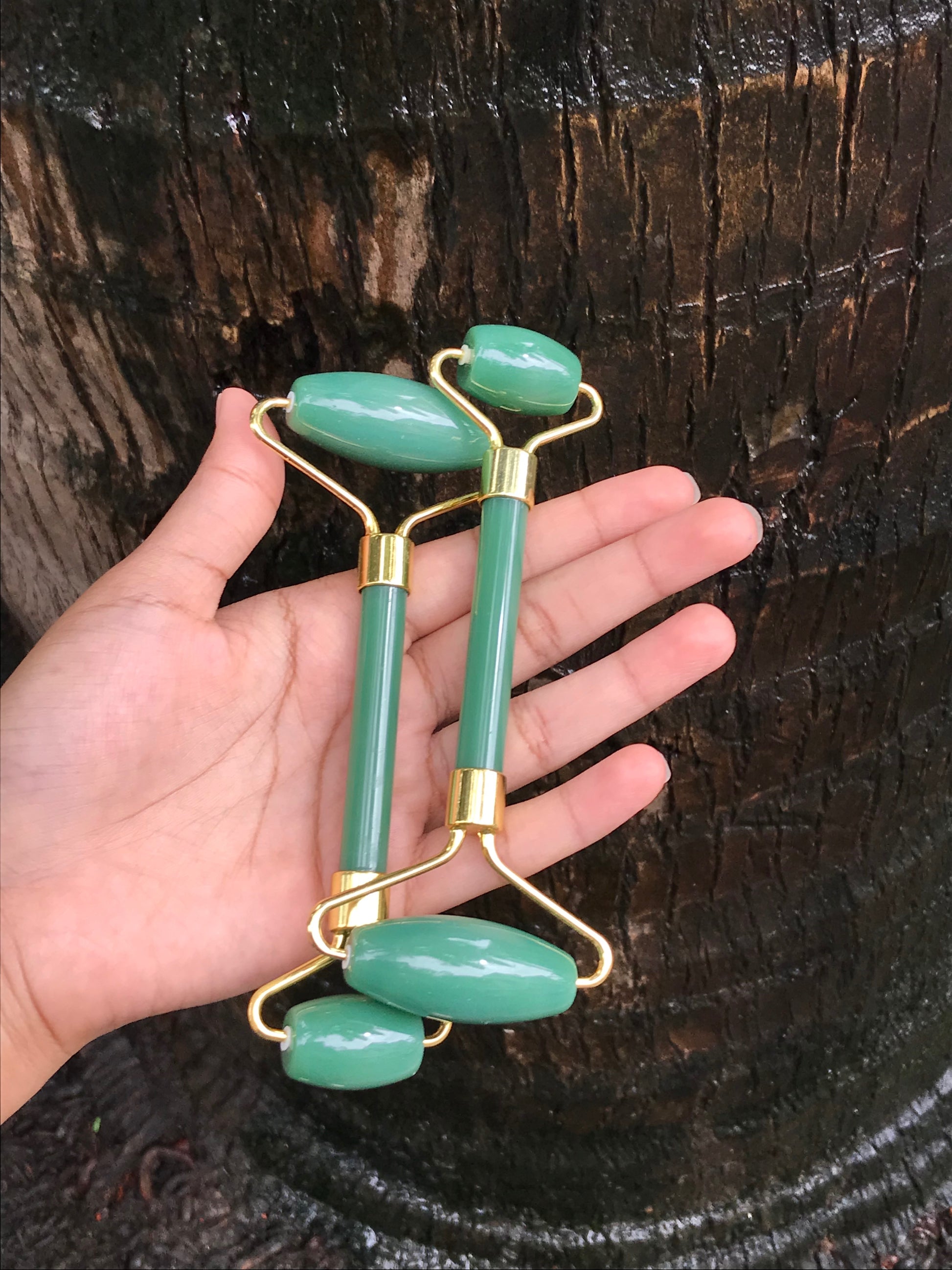 GREEN AVENTURINE ROLLER