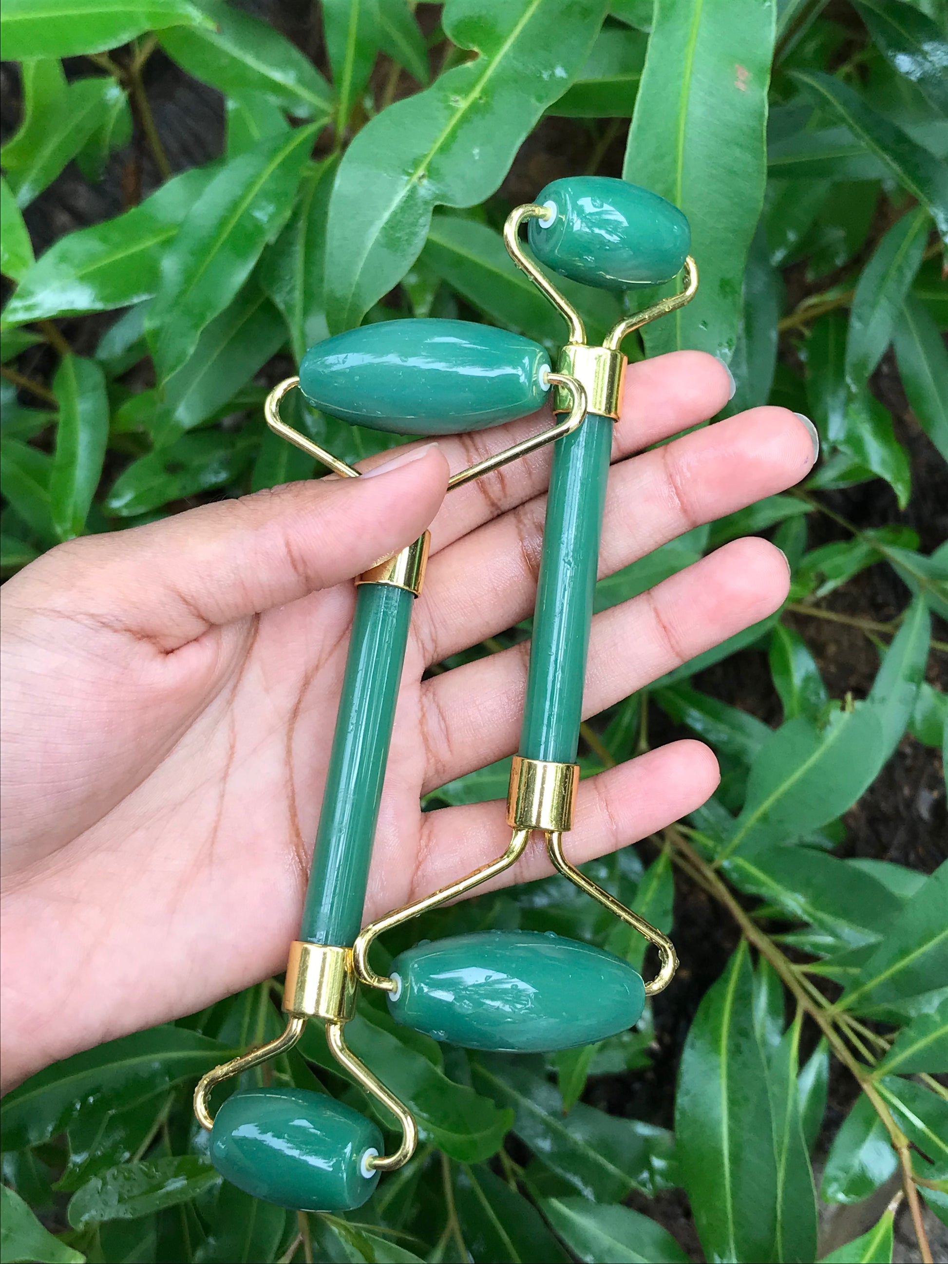 GREEN AVENTURINE ROLLER