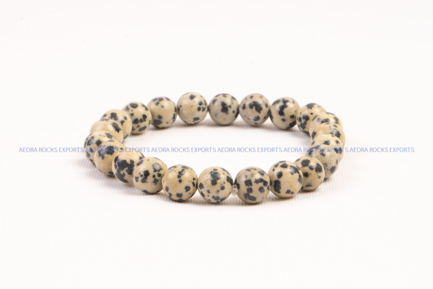 Dalmatian Jasper 8mm Bead Bracelet