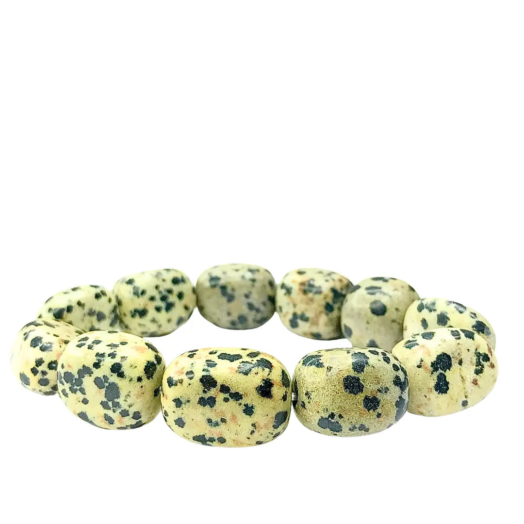 Dalmatian Jasper Tumbled Bracelet