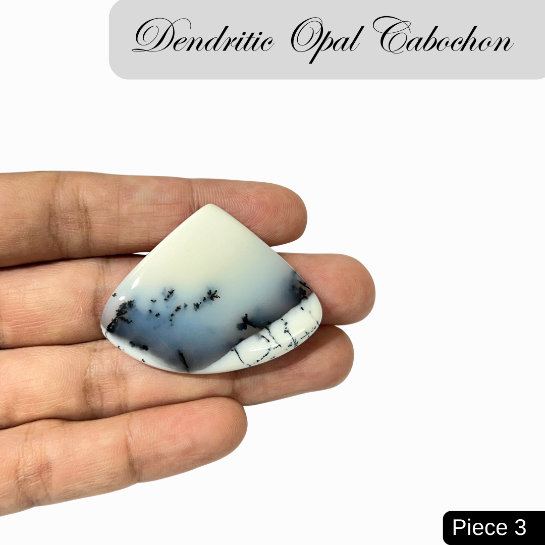 Dendritic Opal cabochons - AEORA ROCKS INDIA -Healing Crystals superstore