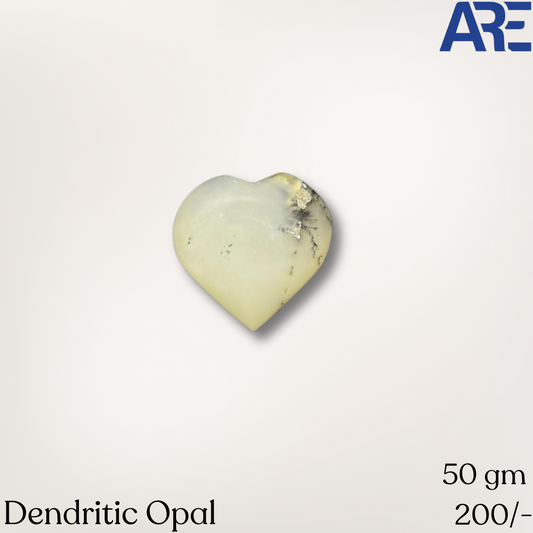 Dendritic Opal Heart