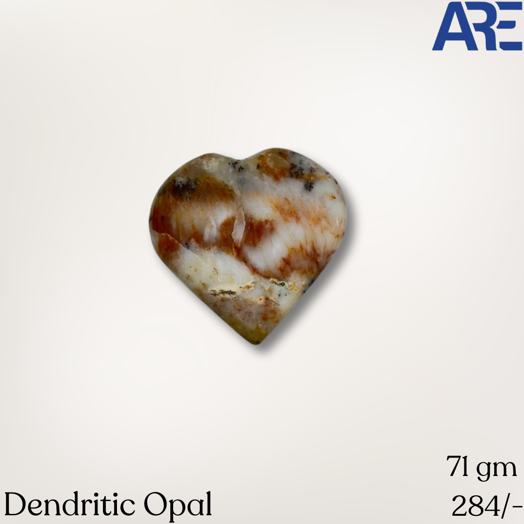 Dendritic Opal Heart