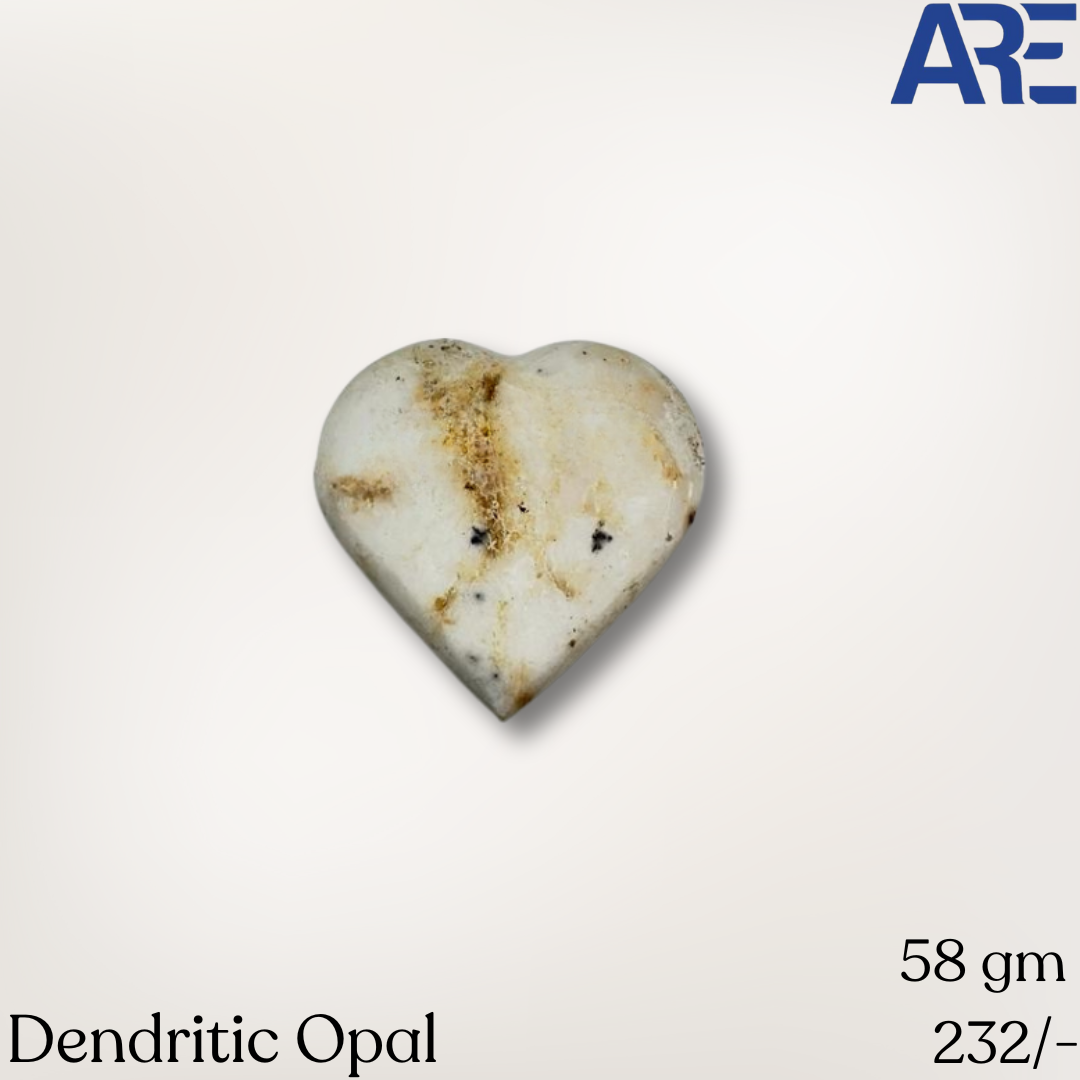 Dendritic Opal Heart  