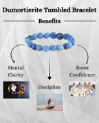 Dumortierite Tumbled Bracelet - AEORA ROCKS INDIA -Healing Crystals superstore
