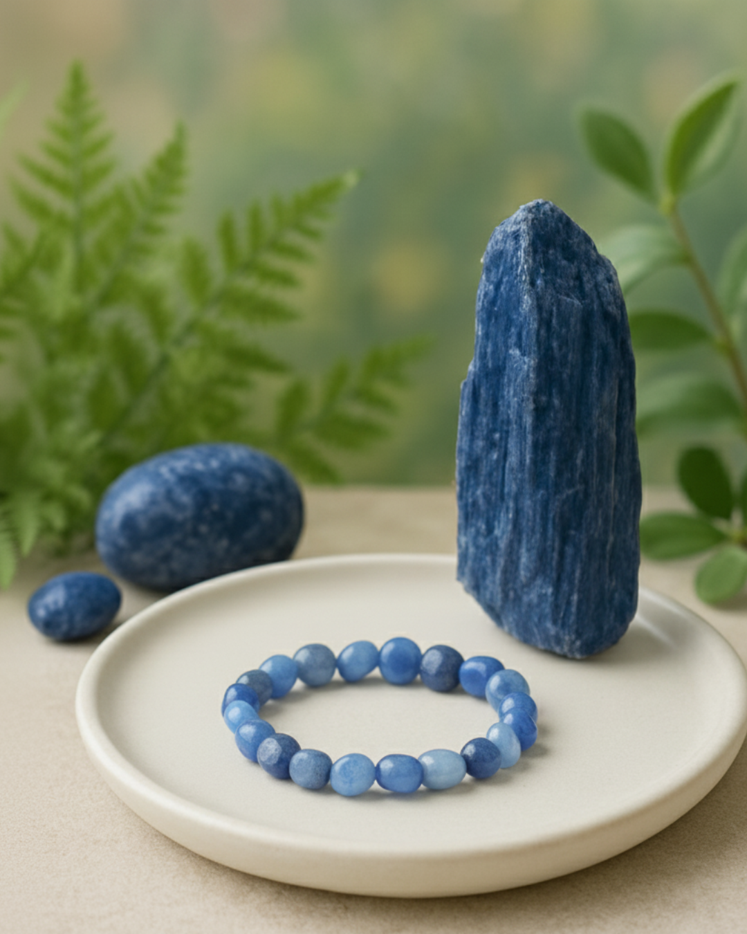 Dumortierite Tumbled Bracelet - AEORA ROCKS INDIA -Healing Crystals superstore