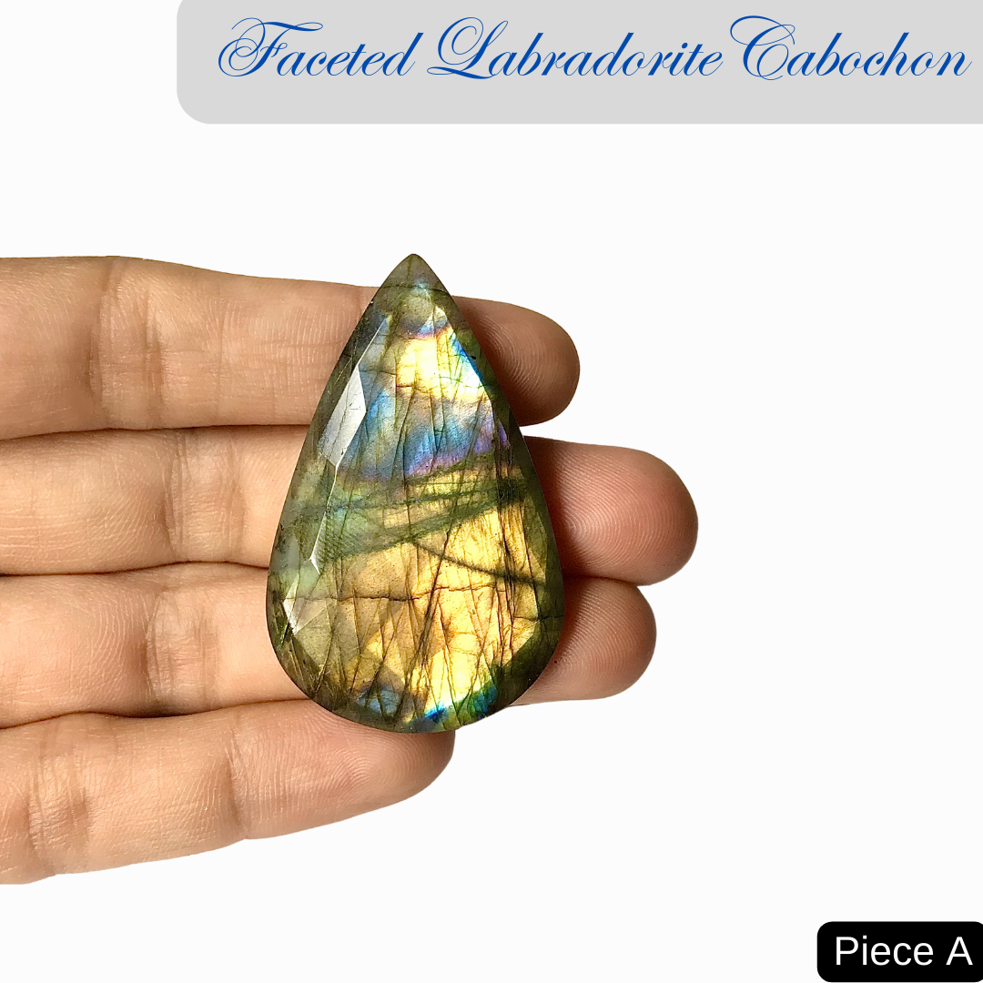 Faceted Labradorite Cabochons