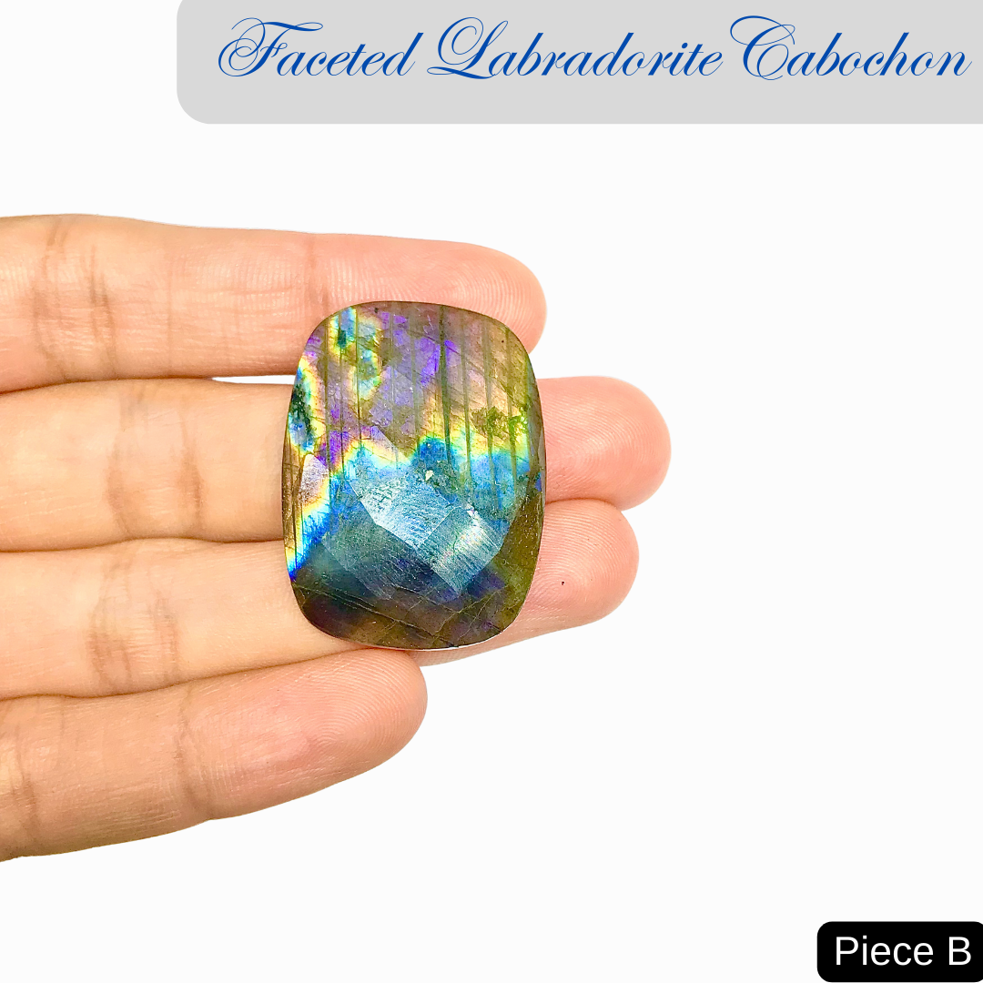 Faceted Labradorite Cabochons