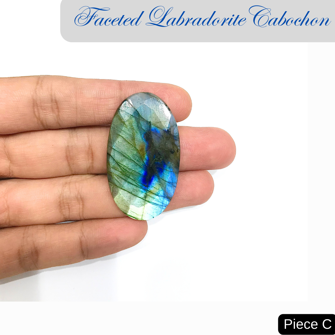 Faceted Labradorite Cabochons