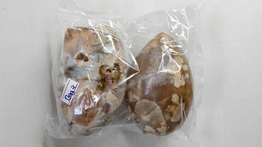 FLOWER AGATE FREEFORM STONES-1KG -BAG 2 -2PCS