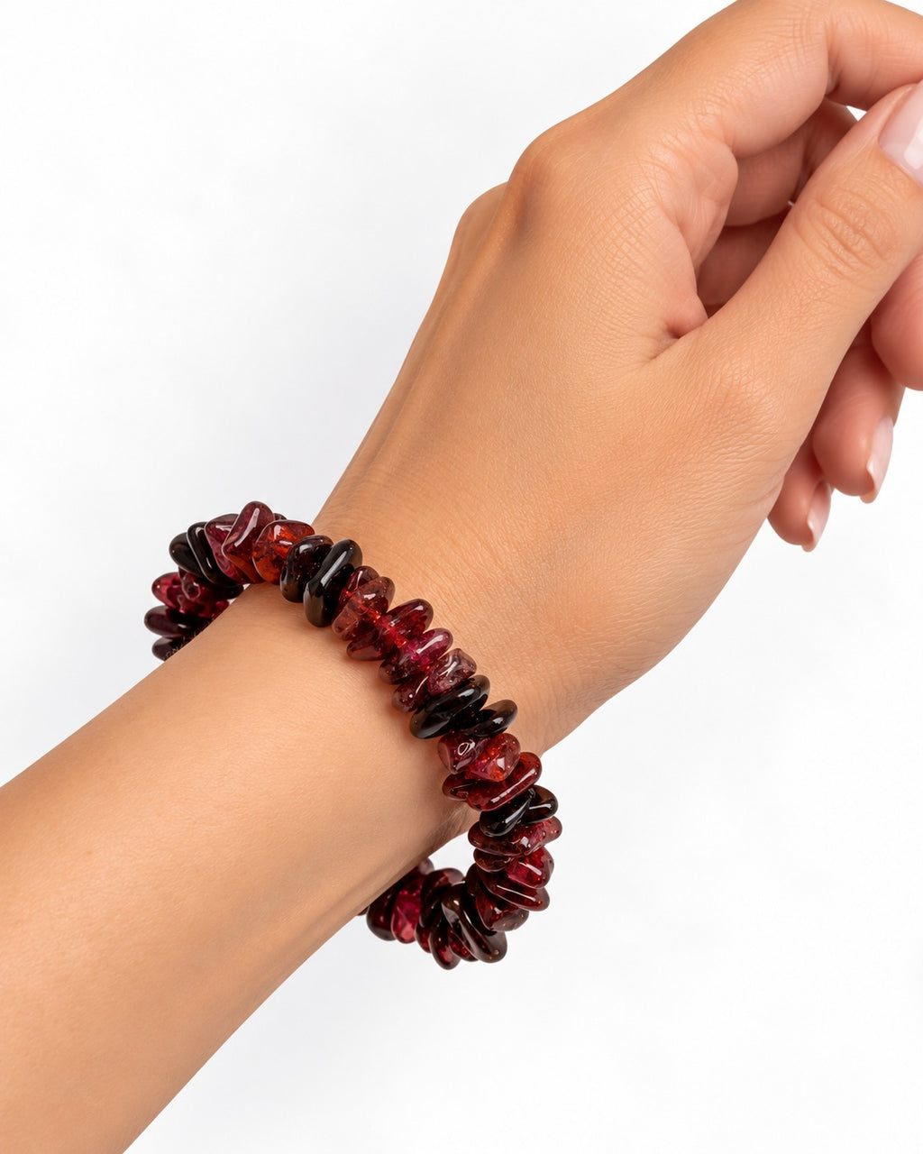 Garnet Chips Bracelet | Natural Gemstone | Aeora Rocks