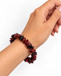 Garnet Chips Bracelet | Natural Gemstone | Aeora Rocks