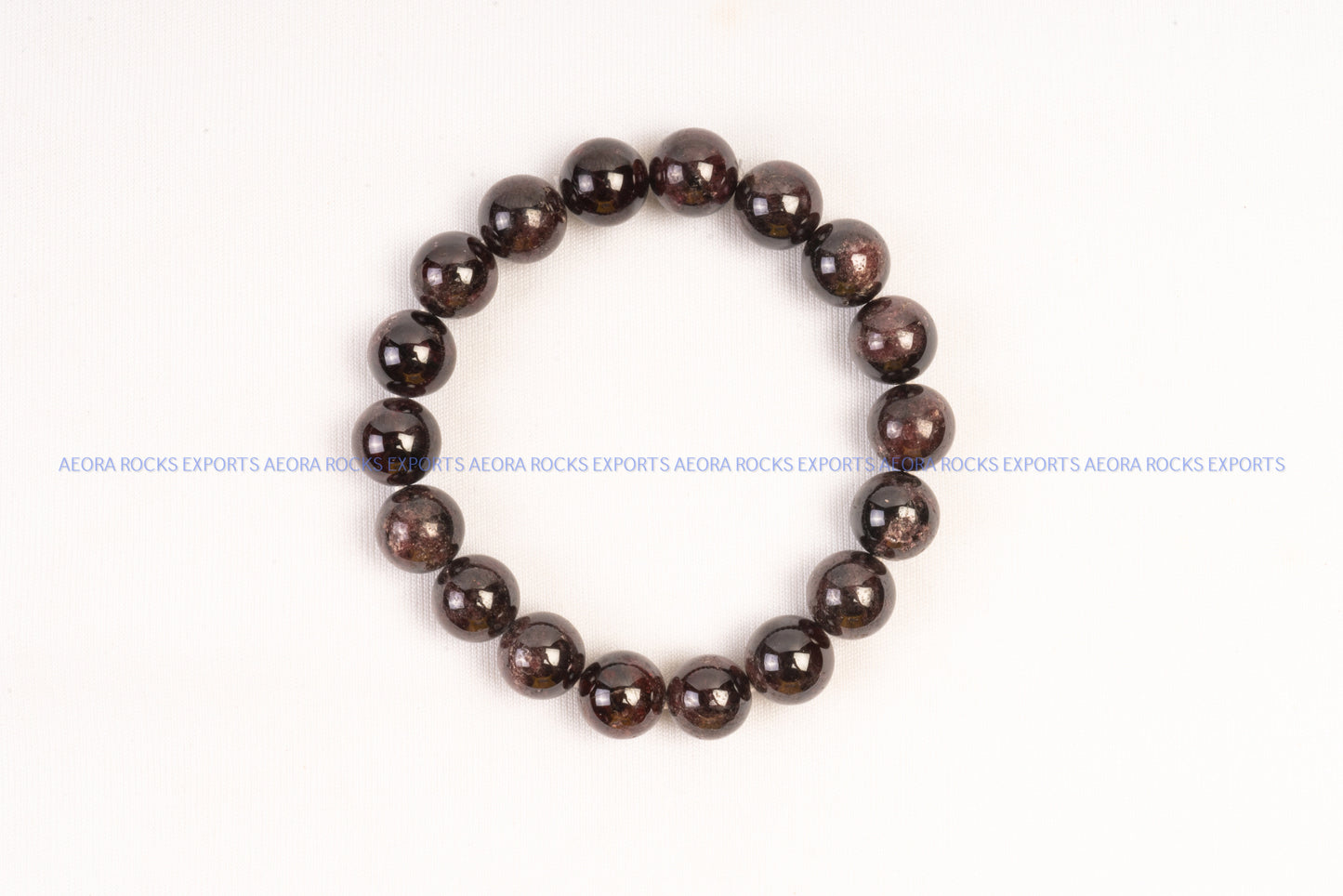 Garnet Bead Bracelet