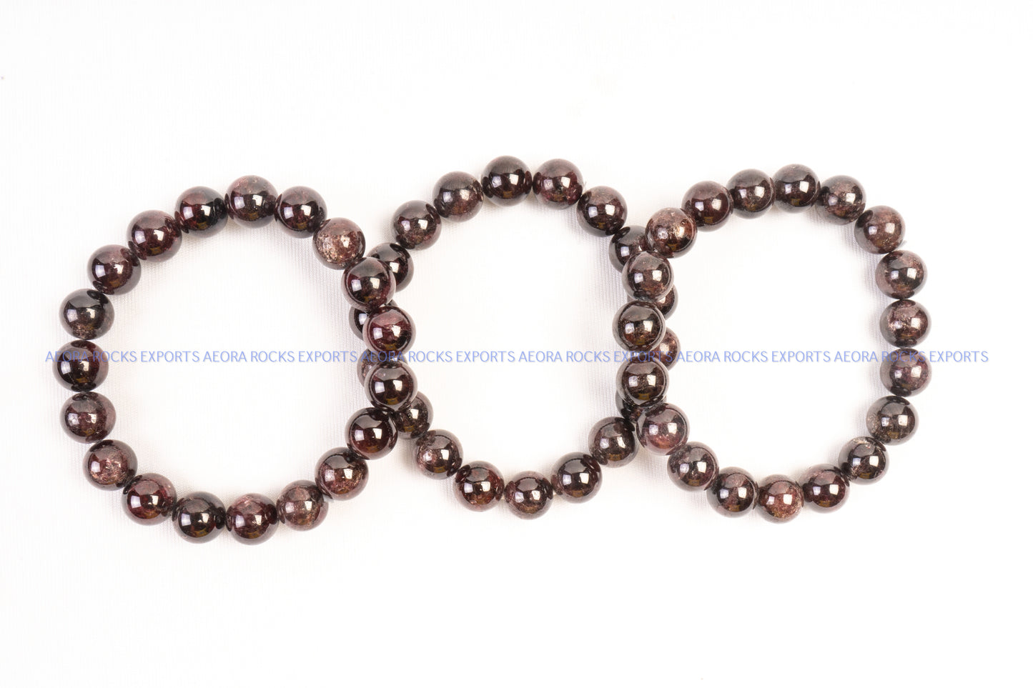 Garnet Bead Bracelet