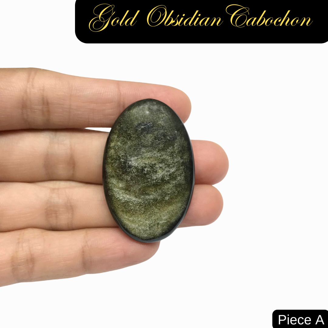 Gold Obsidian Cabochons