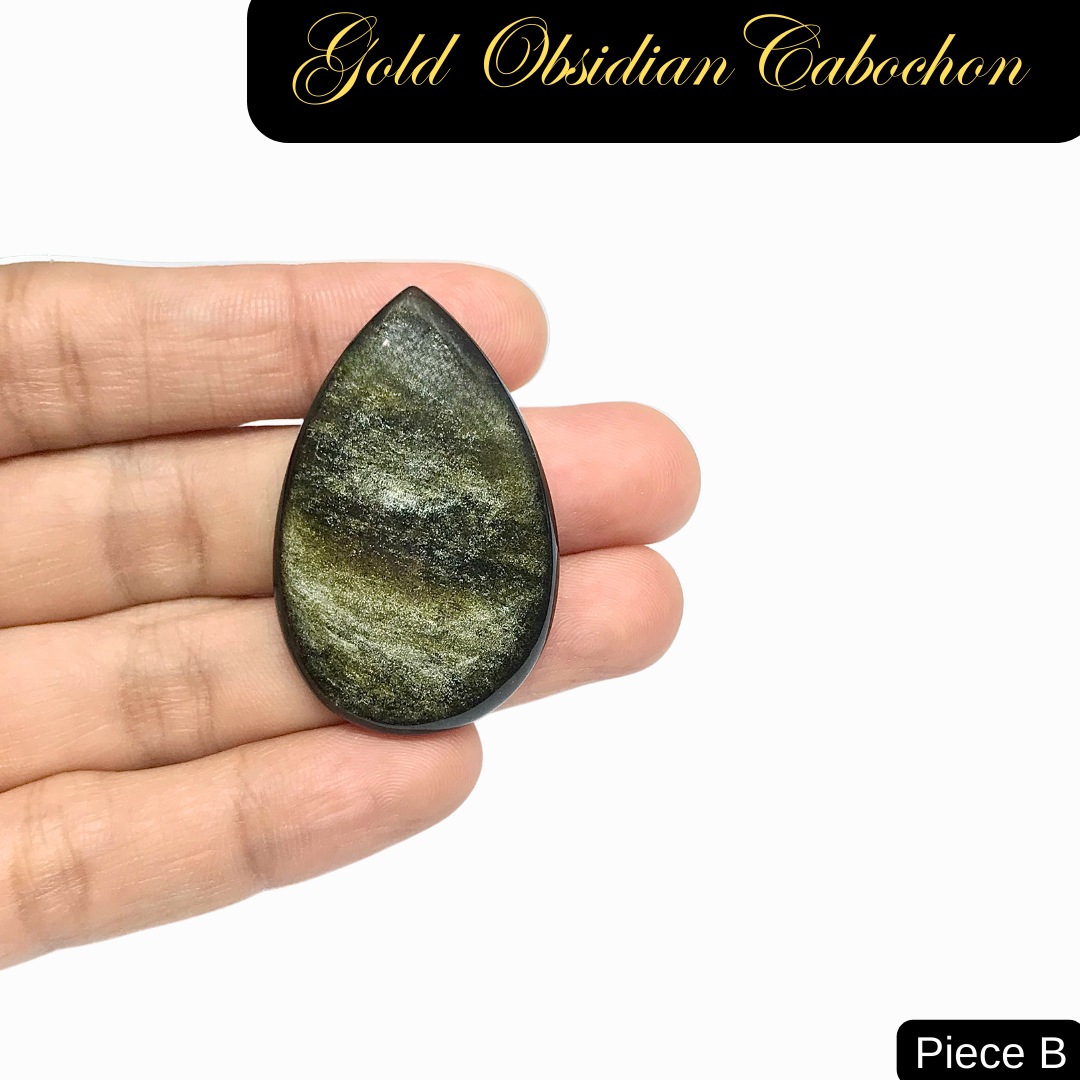 Gold Obsidian Cabochons