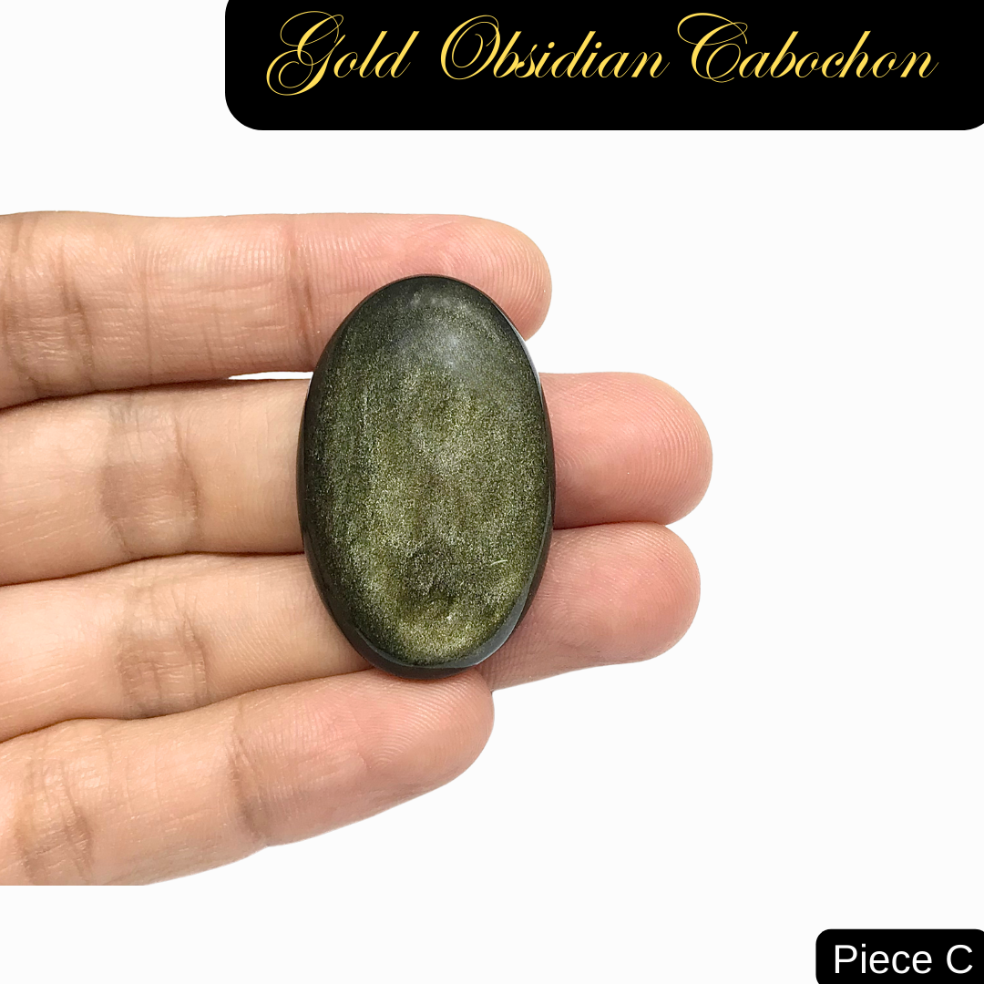 Gold Obsidian Cabochons