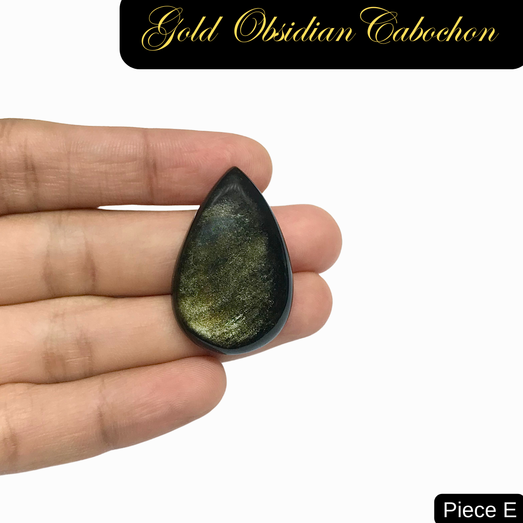 Gold Obsidian Cabochons