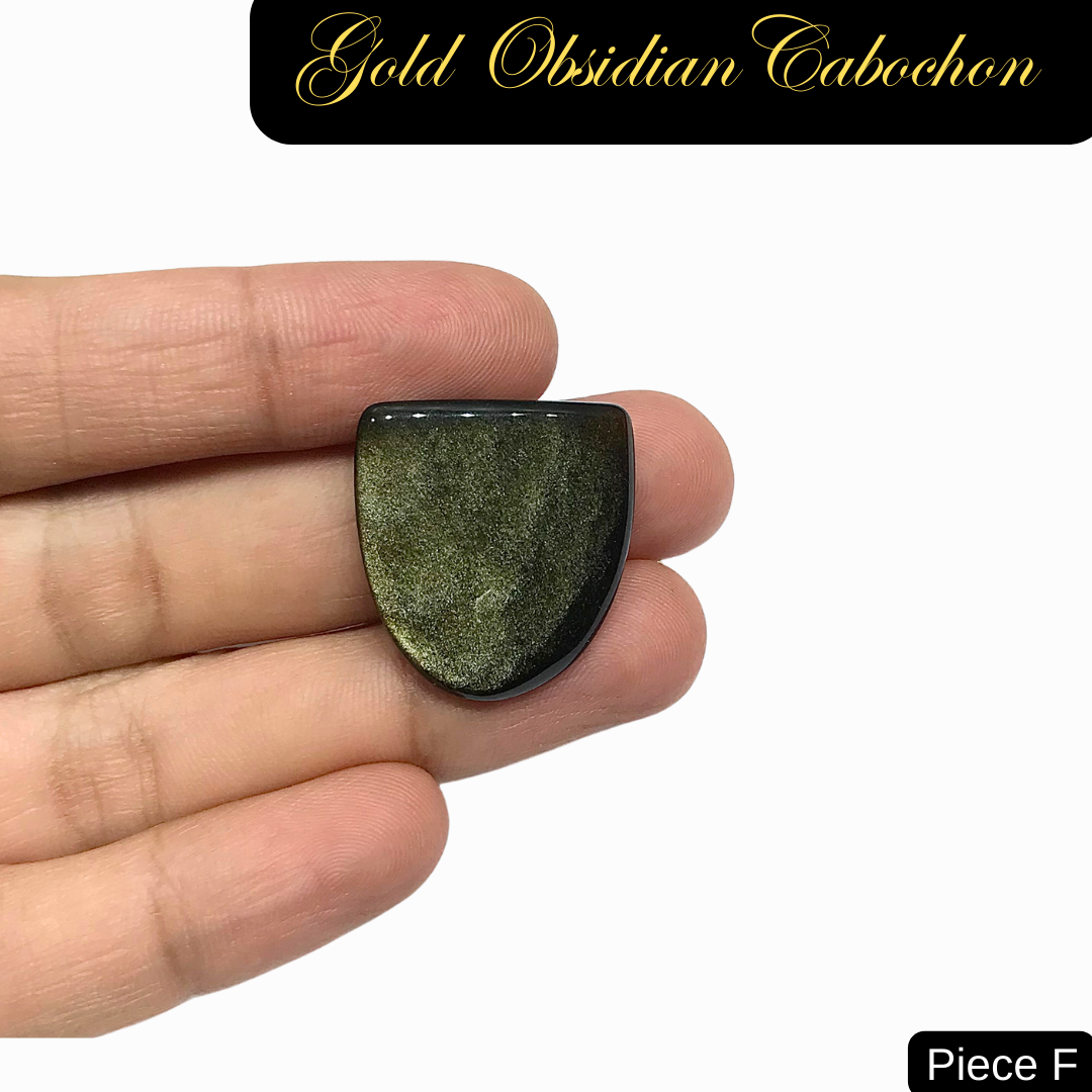 Gold Obsidian Cabochons