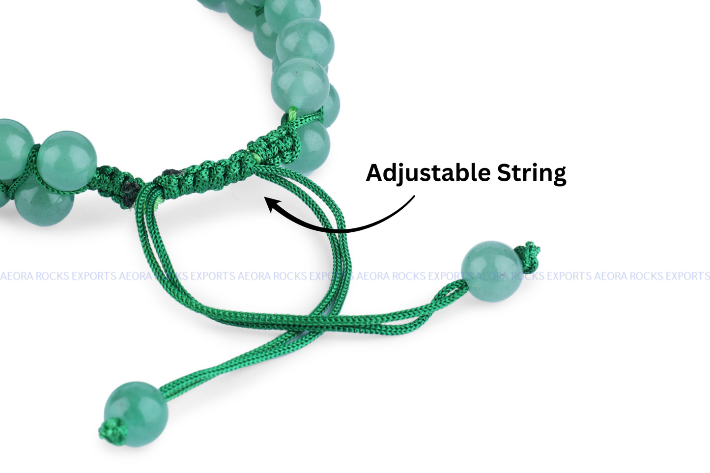 Green Aventurine String Bracelet in India - Aeora Rocks