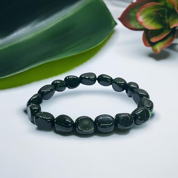 Green Goldstone Tumbled Bracelet