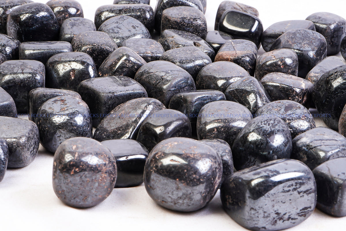 Bruised Tumbled Rocks Hematite Tumbled Stone in India - Aeora Rocks – AEORA ROCKS INDIA ...