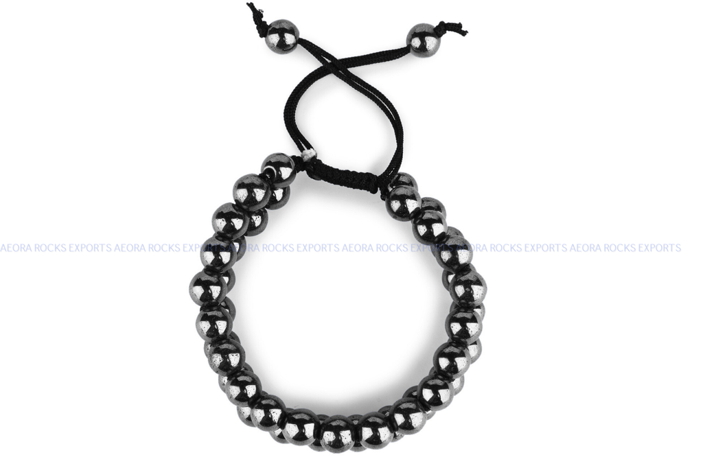 Hematite String Bracelet in india - Aeora Rocks - AEORA ROCKS INDIA -Healing Crystals superstore