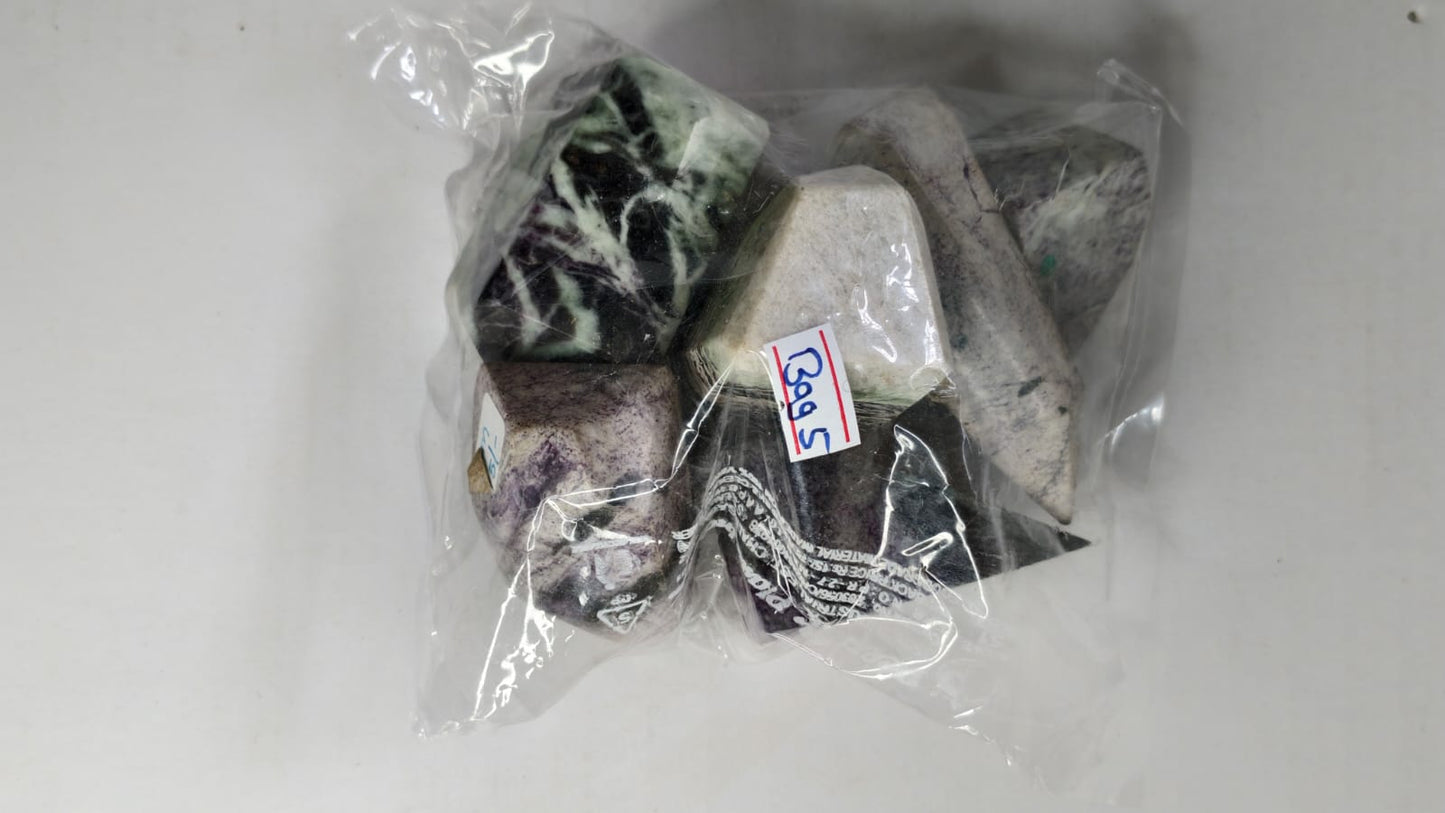 KAMMERERITE FREEFORM STONES - 1 KG - BAG 5 - 6PCS