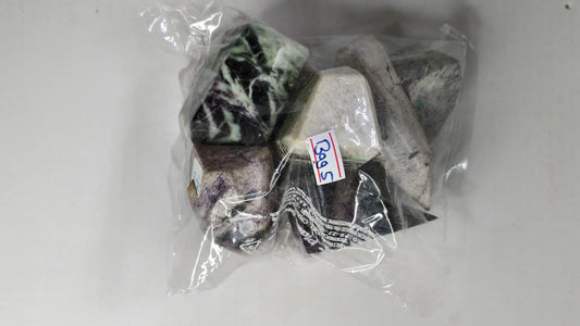 KAMMERERITE FREEFORM STONES - 1 KG - BAG 5 - 6PCS