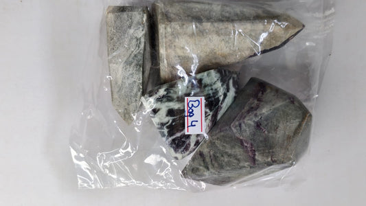 KAMMERERITE FREEFORM STONES - 1 KG - BAG 4 - 4PCS