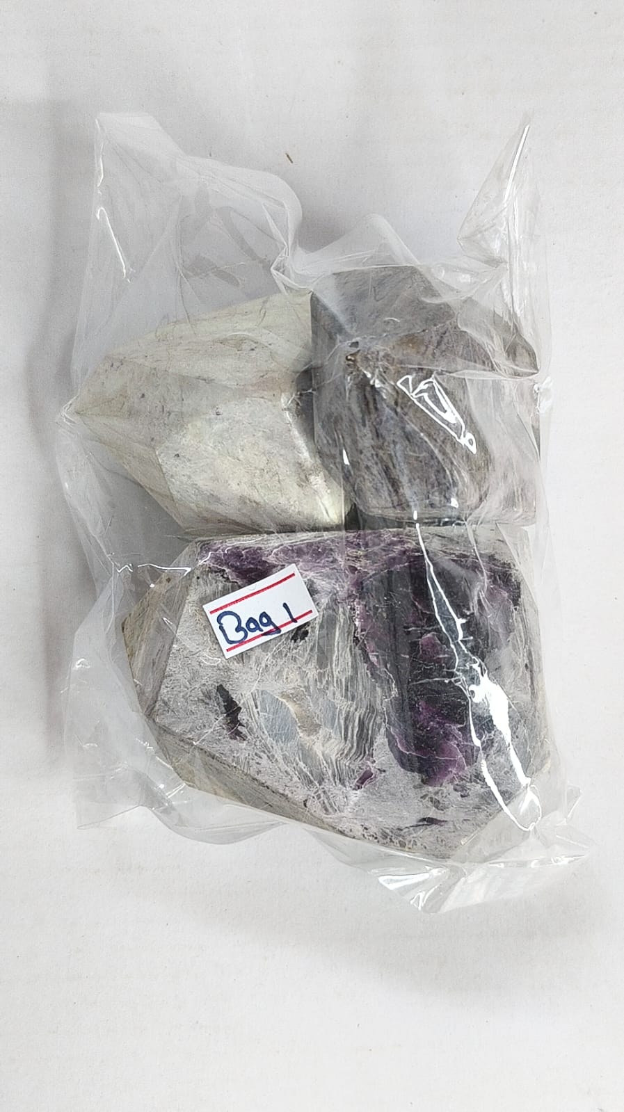 KAMMERERITE FREEFORM STONES - 1 KG - BAG 3 3PCS