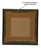 Kuber Yantra on Pyrite dust in a frame - AEORA ROCKS INDIA -Healing Crystals superstore