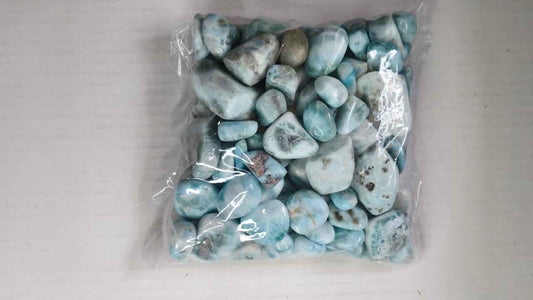 LARIMAR TUMBLE STONES - 1 KG
