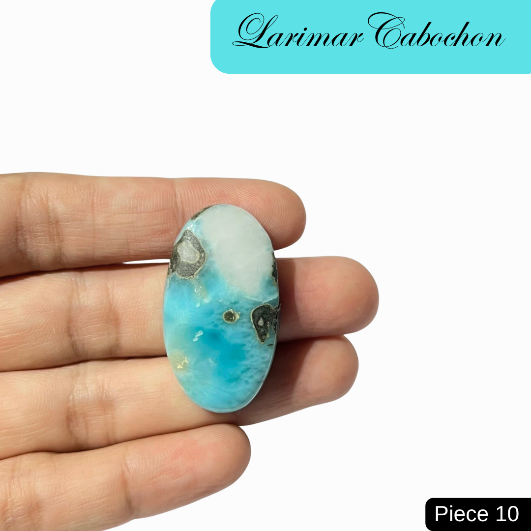 Larimar cabochons - AEORA ROCKS INDIA -Healing Crystals superstore