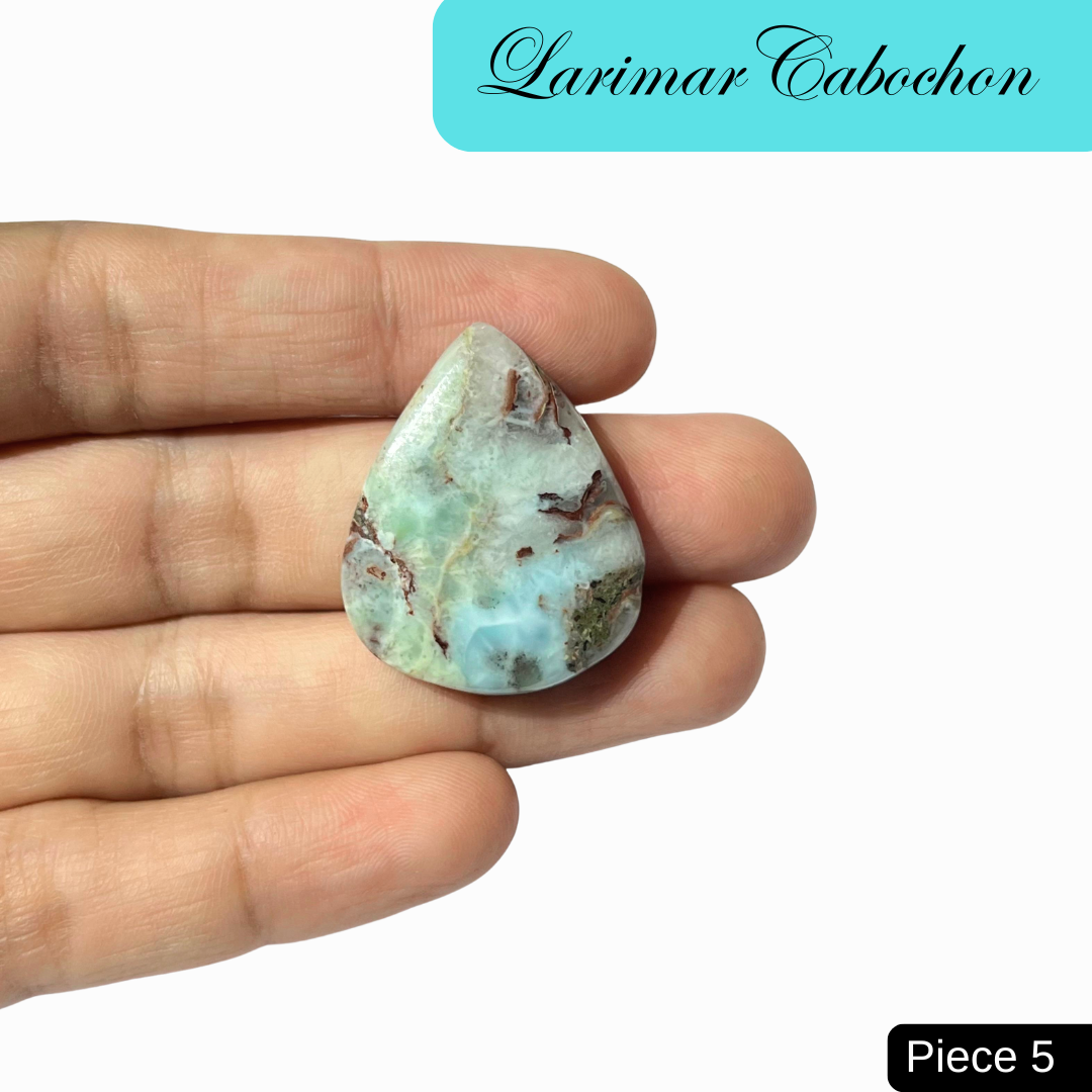 Larimar cabochons - AEORA ROCKS INDIA -Healing Crystals superstore